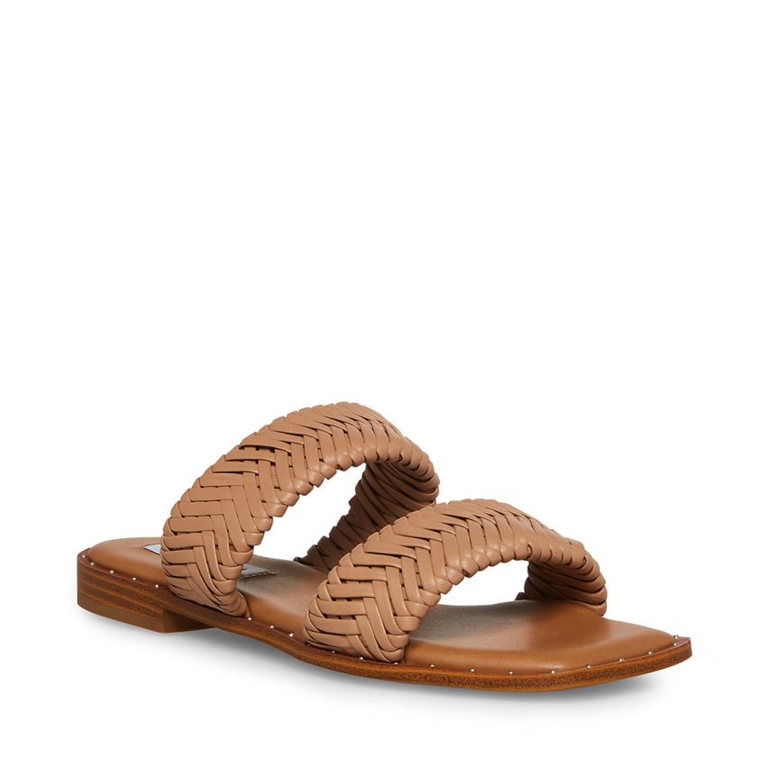 Brown Steve Madden Sharyn Women\'s Flat Sandals | PH 3021DTS